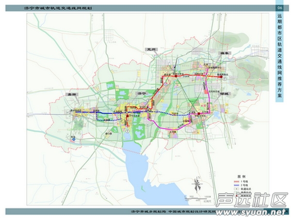 济宁城市轨道交通线网规划-远期都市区轨道交通线网推荐方案(规划局