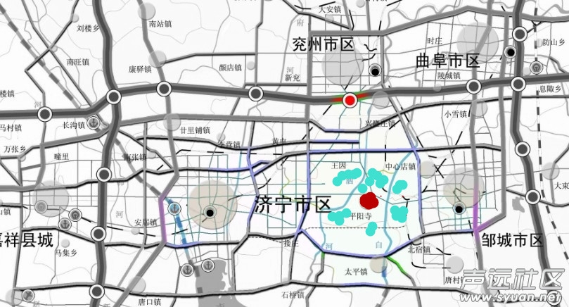 【济兖对接融合】济宁都市区交通规划图(2008-2030)