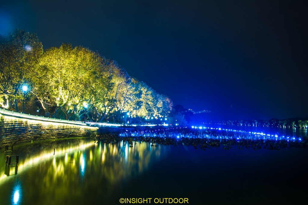 杭州苏堤西湖夜景随拍