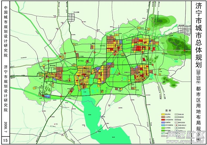 汶上城区详细地图图片