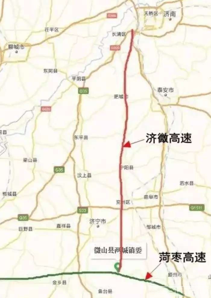 济微高速肥城段路线图图片